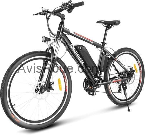 Ancheer 26 Inch Wheel Electric Mountain Bike fiche technique et avis